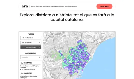 Mapa de districtes de Barcelona